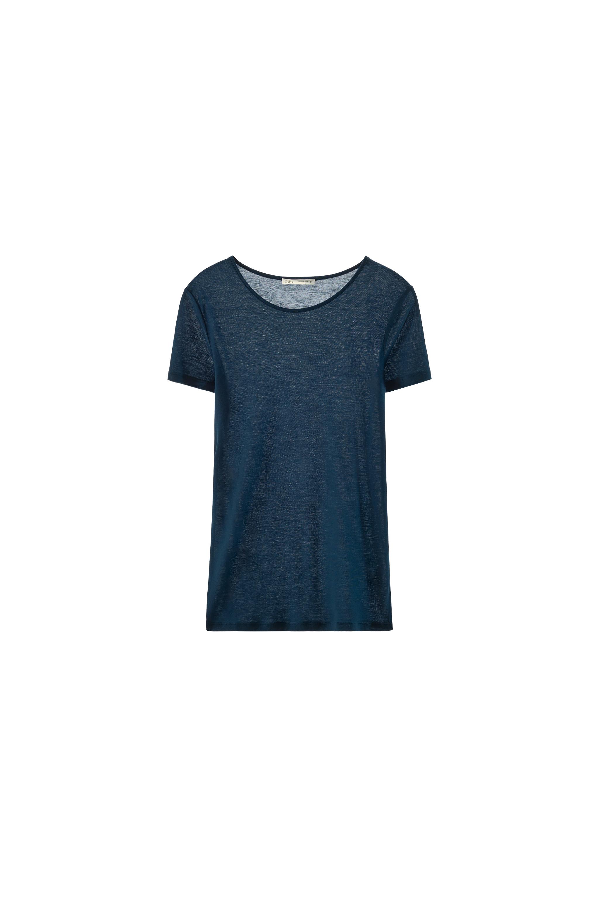 WOOL BLEND SOLID T-SHIRT