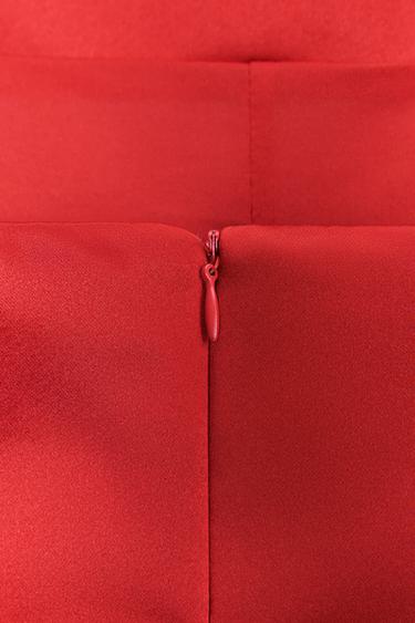 ROBE COMBISHORT SATINÉE - Rouge de Zara - Image 6