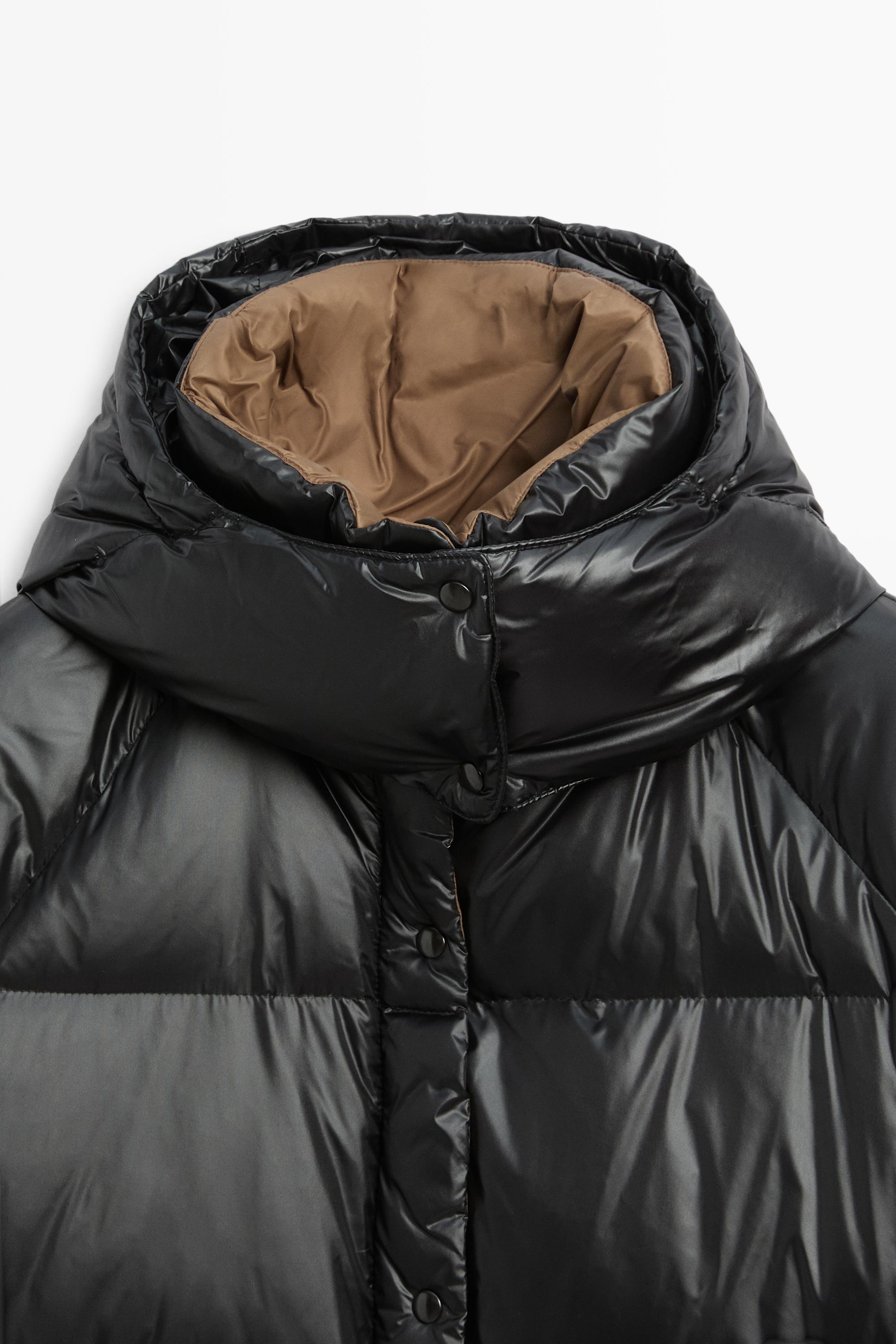 Down jacket with pocket detail