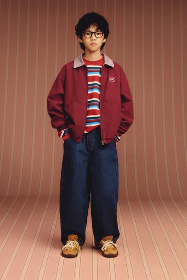 ÁO KHOÁC BOMBER IN HỌA TIẾT HÌNH NGỰA - Màu đỏ từ Zara