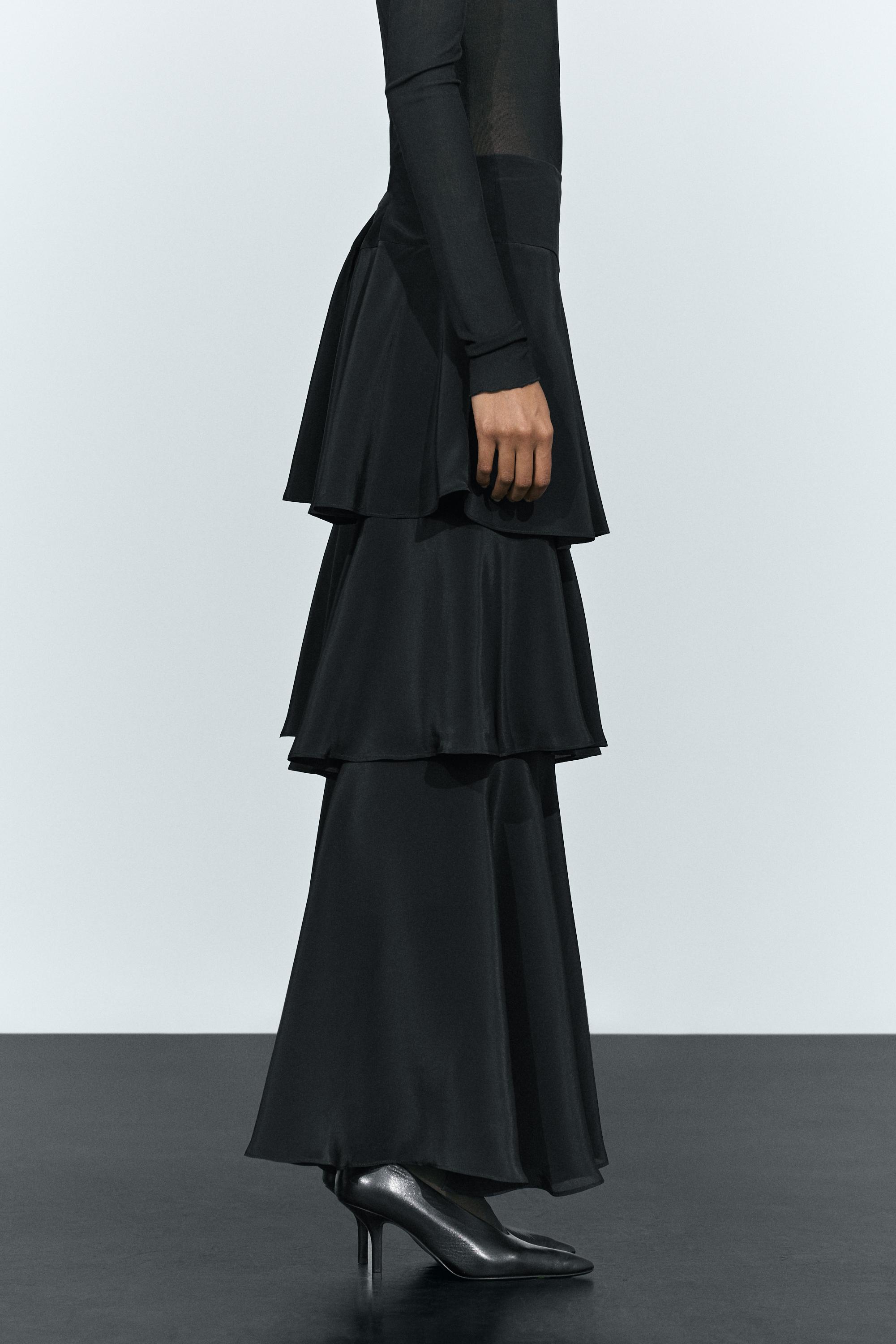 Jupe culotte fluide détail volants