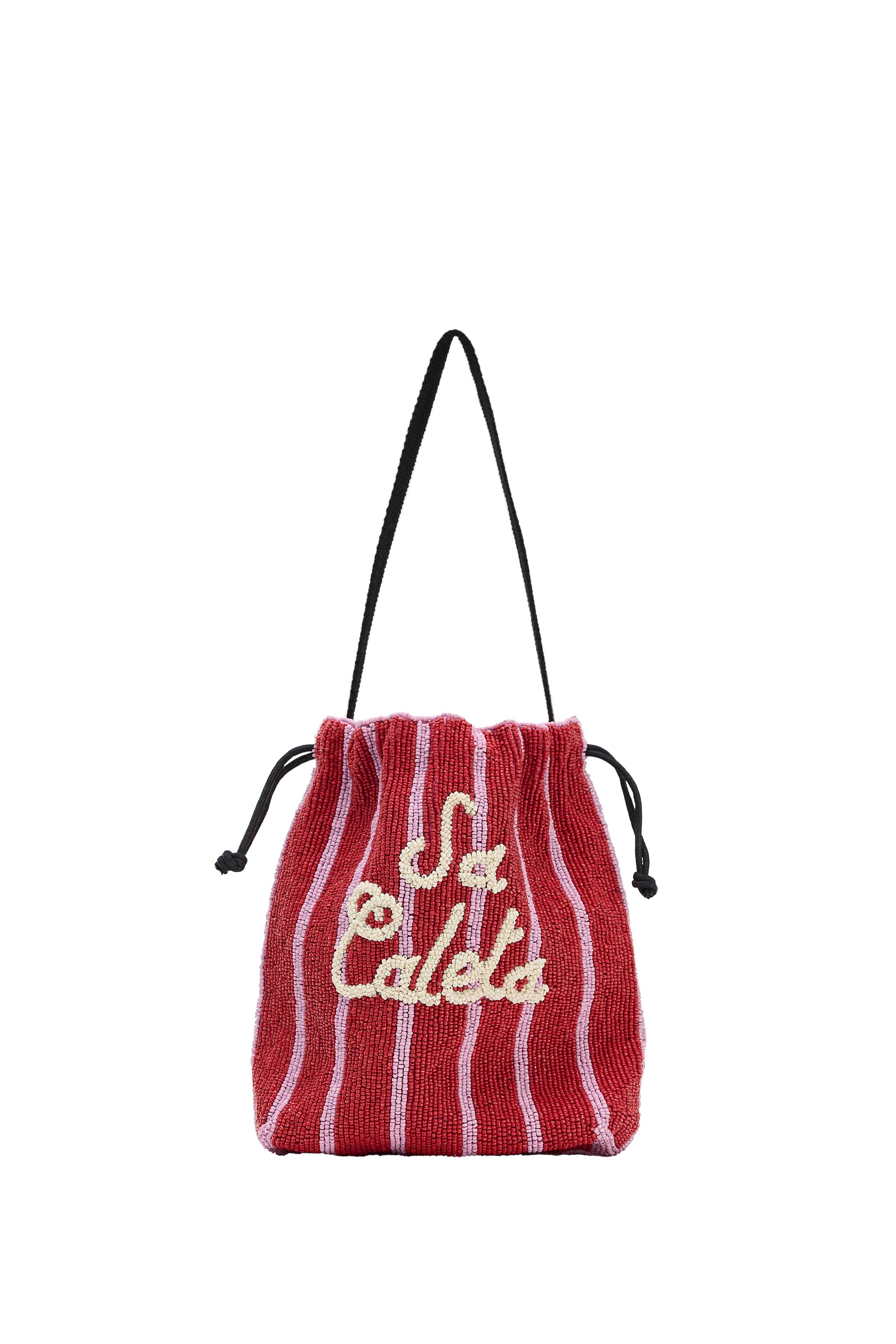 BEADED BUCKET BAG