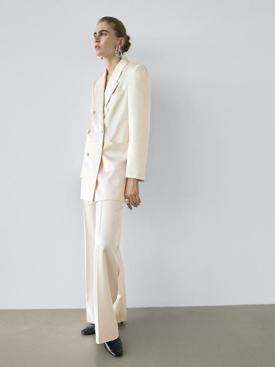 Satin wide-leg trousers - STUDIO