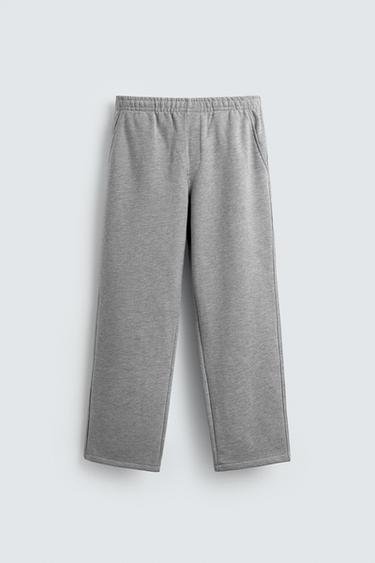 REGULAR FIT JOGGER TROUSERS - Grey marl by Zara