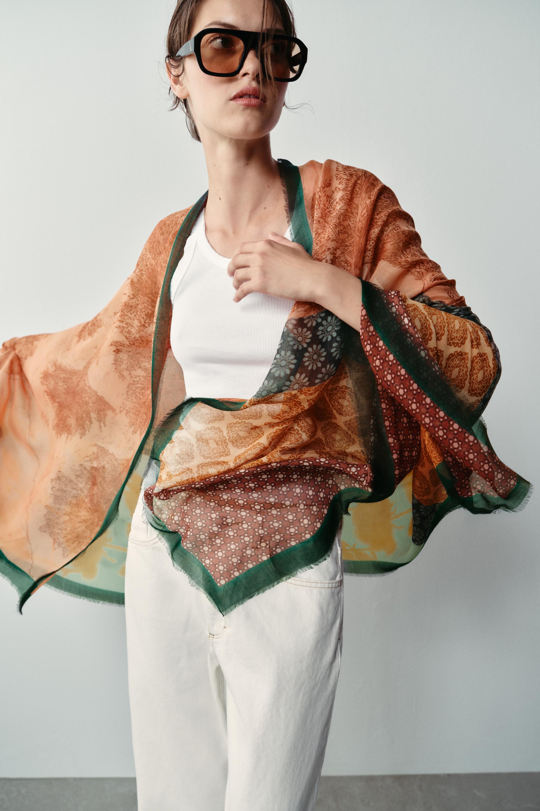 MODAL SILK PRINTED SCARF