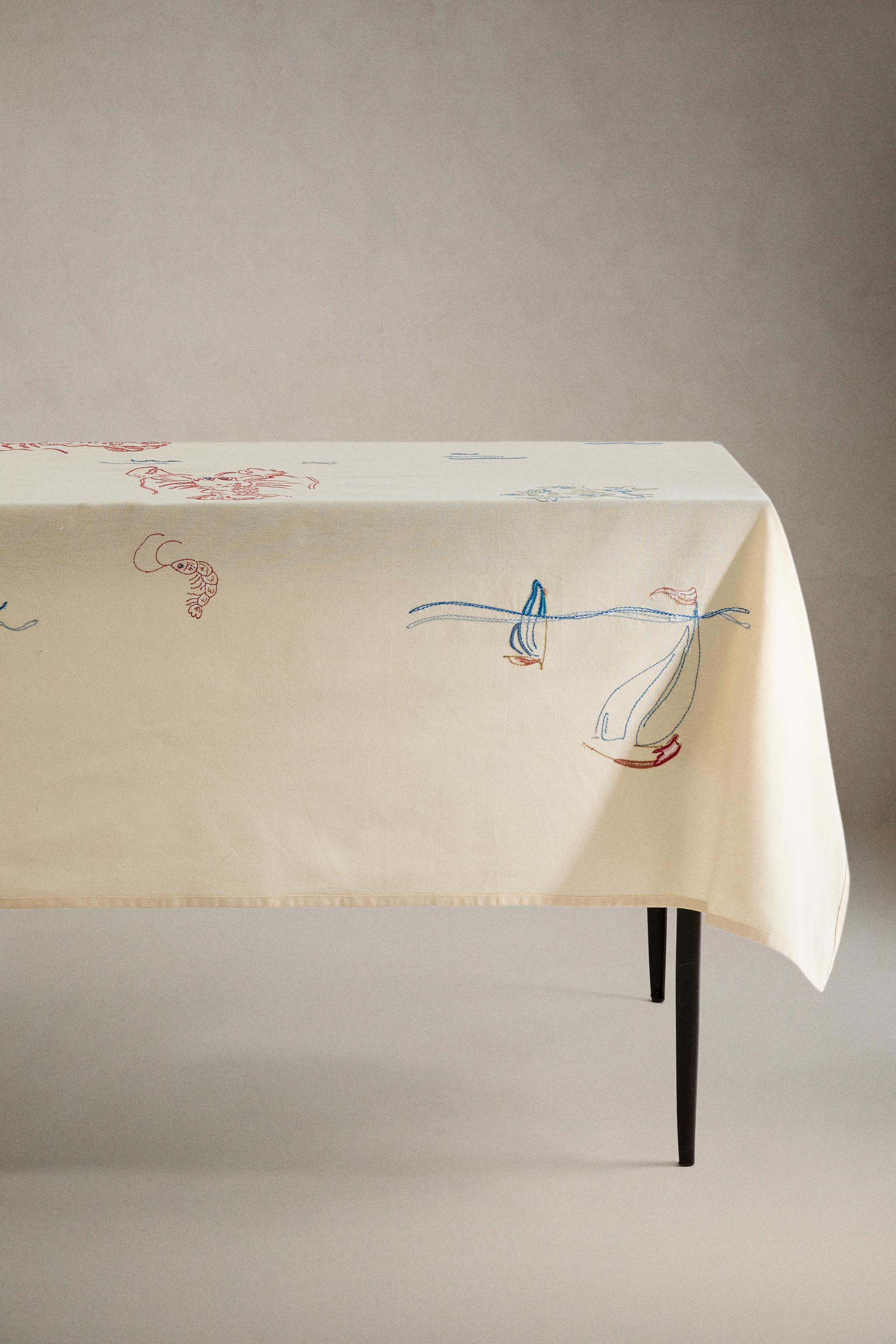 NAPPE BRODERIE LANGOUSTE