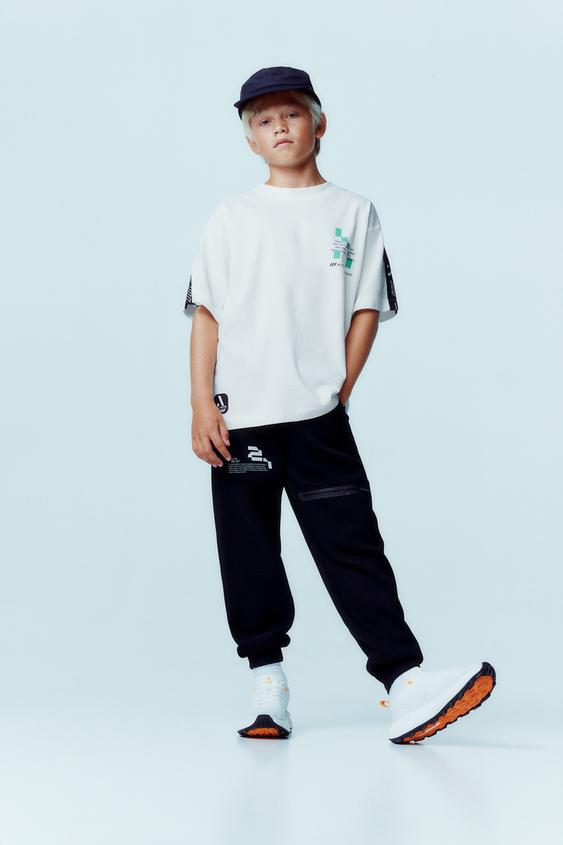 Pantaloni Sportivi In Pile Per Bambini - Jogger Con Tasche E Vita Elastica | 90% Cotone, 10% Poliestere - Foto 8