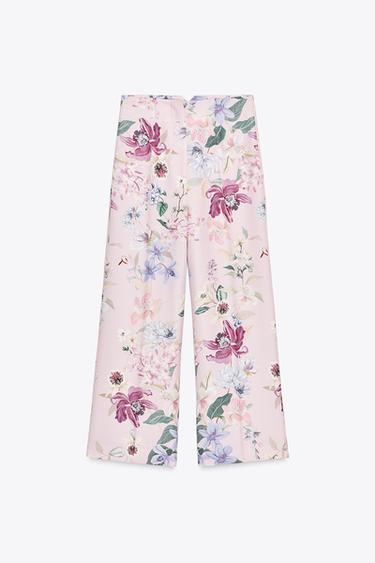 PANTALÓN ESTAMPADO FLORAL - Multicolor de Zara