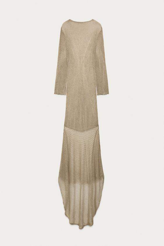 knitted maxi dress zara Zara | Dresses | Nwt Zara Long Pleated Fabric Knit Viscose Blend Maxi Dress Black Size M