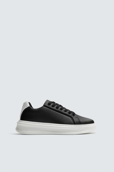 TRAINERS WITH HEEL DETAIL - Black by Zara
