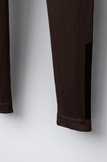 LEGGING SEAMLESS CONTRASTE SKI COLLECTION - Marron de Zara - Image 3