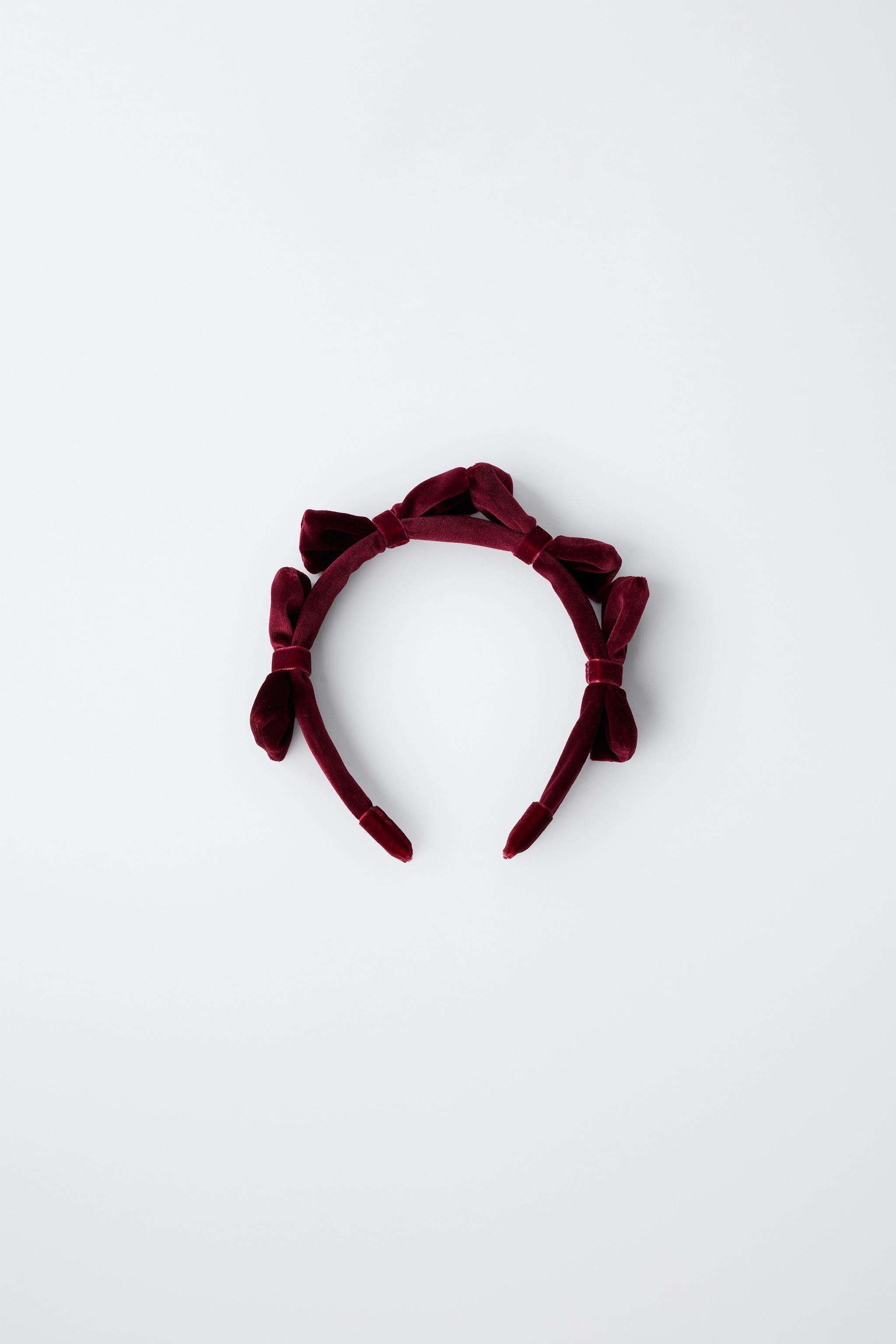 SERRE-TÊTE EN VELOURS À LACETS