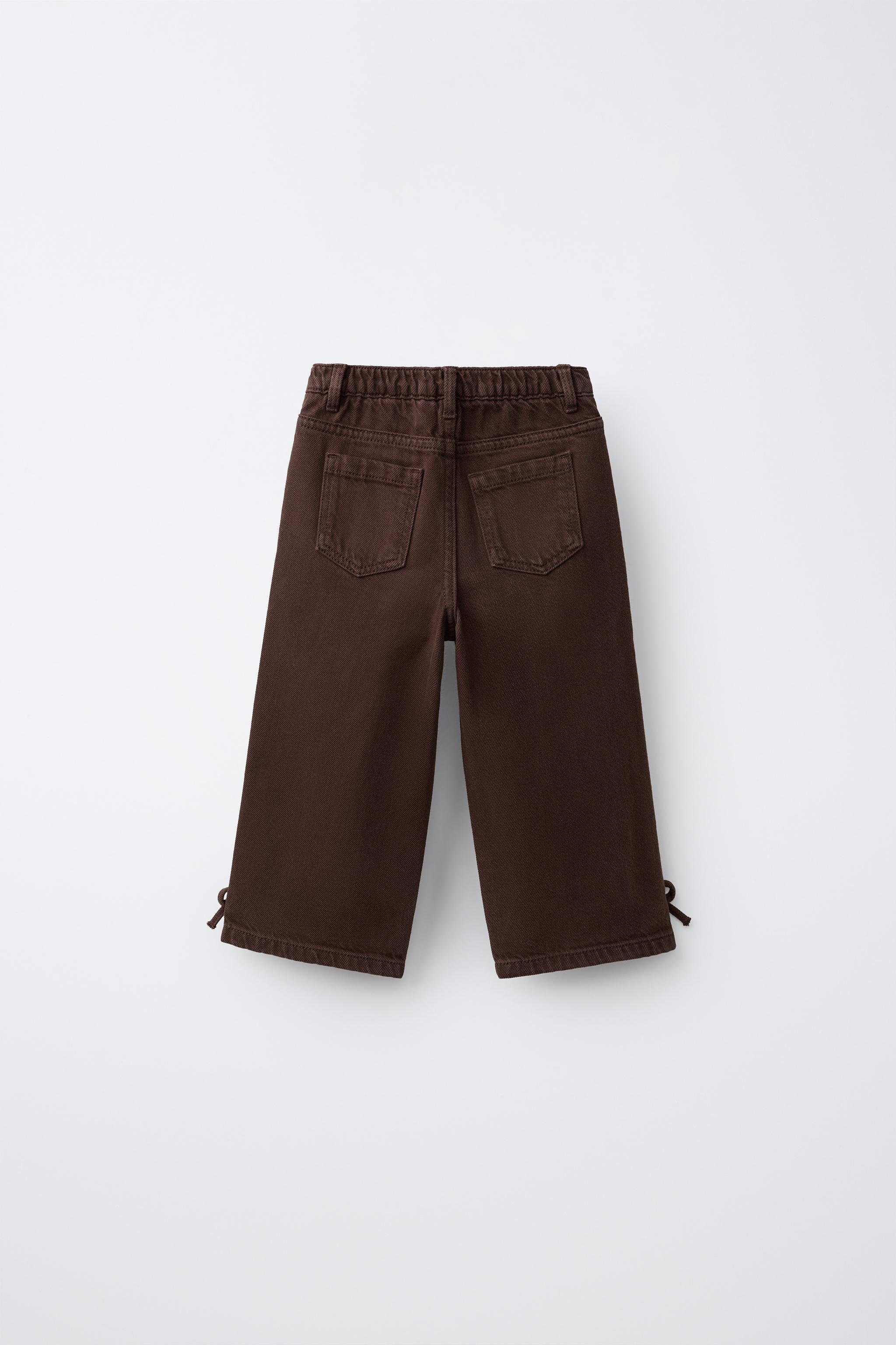 Детские джинсы Zara BOW DETAIL WIDE LEG JEANS — фото 2