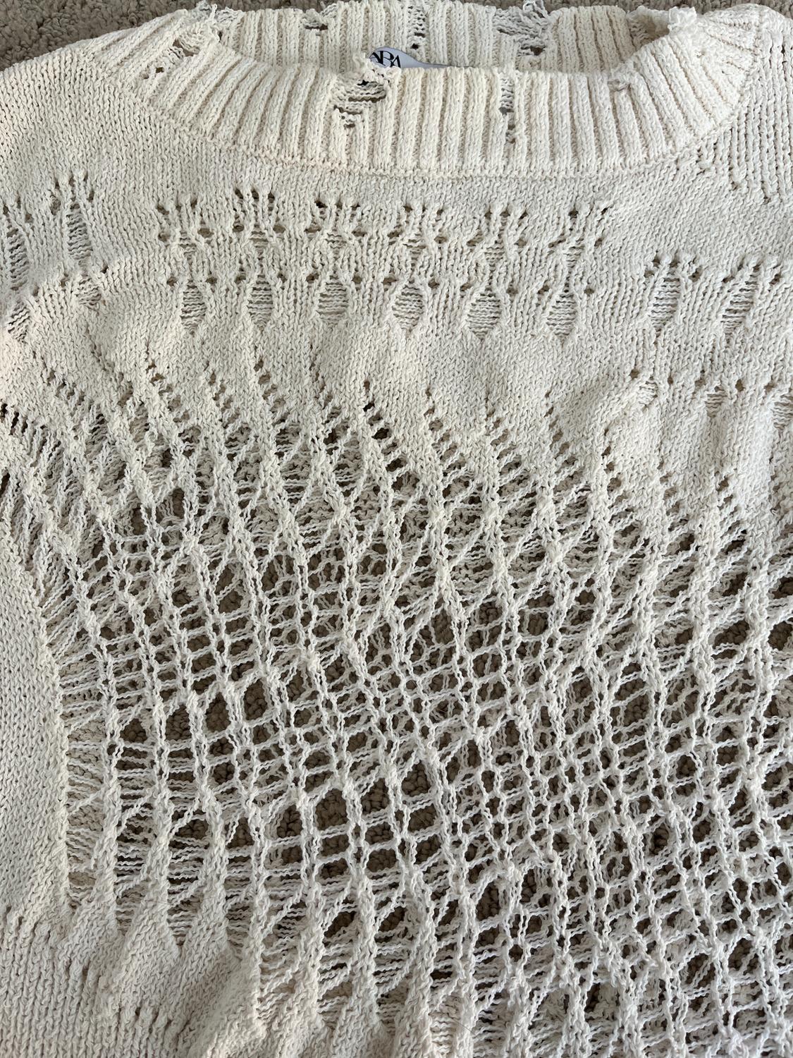 TORN EFFECT KNIT SWEATER - Image 2