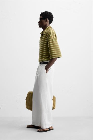 STRIPED RELAXED FIT POLO SHIRT - Multicoloured by Zara - Image 3