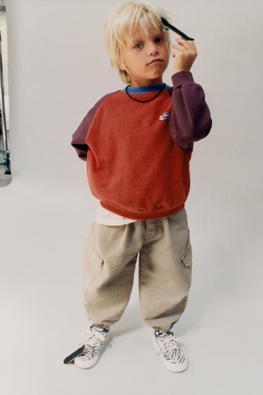 CALÇAS DE SARJA JOGGER BALÃO - Areia da Zara