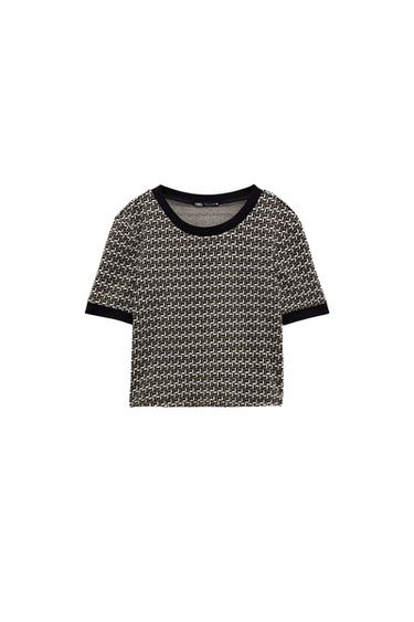 JACQUARD T-SHIRT