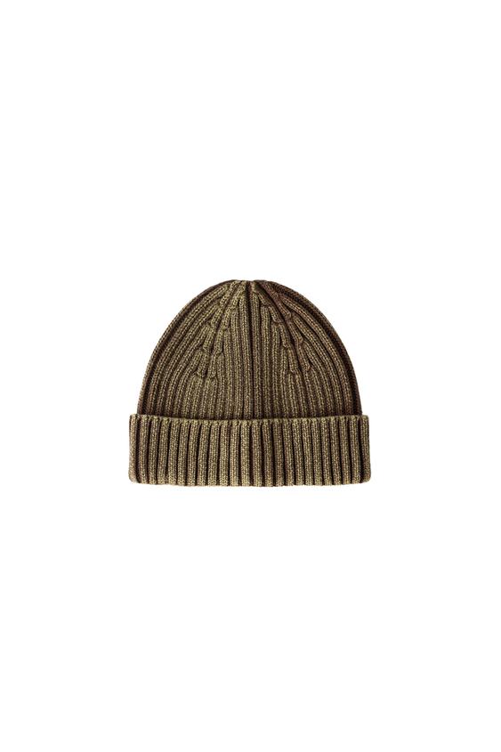GORRO DE PUNTO CON EFECTO LAVADO - Marrón de Zara - Imagen 0