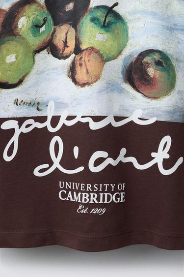 T-SHIRT À IMPRIMÉ CARRÉ - Marron de Zara - Image 3