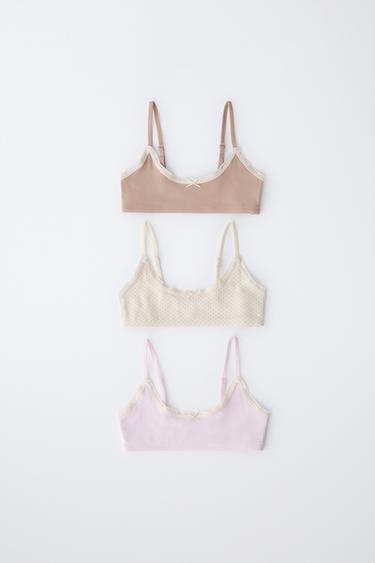 Zara 9-14 GODINA/ PAKOVANJE OD TRI TOPA SA TUFNAMA – raznobojno – Slika 0