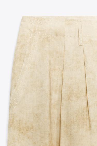 ZW COLLECTION TROUSERS WITH DARTS - Ecru by Zara - Image 7