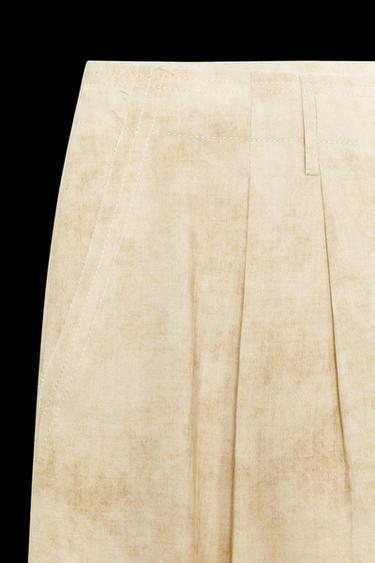 ZW COLLECTION TROUSERS WITH DARTS - Ecru by Zara