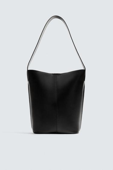 КОЖАНАЯ СУМКА-ШОПЕР LIMITED EDITION — Черный от Zara