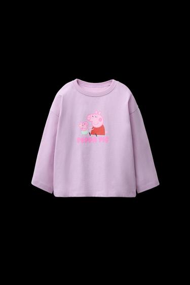 Zara PEPPA PIG ™ PRINTED T-SHIRT - Mauve - Image 0