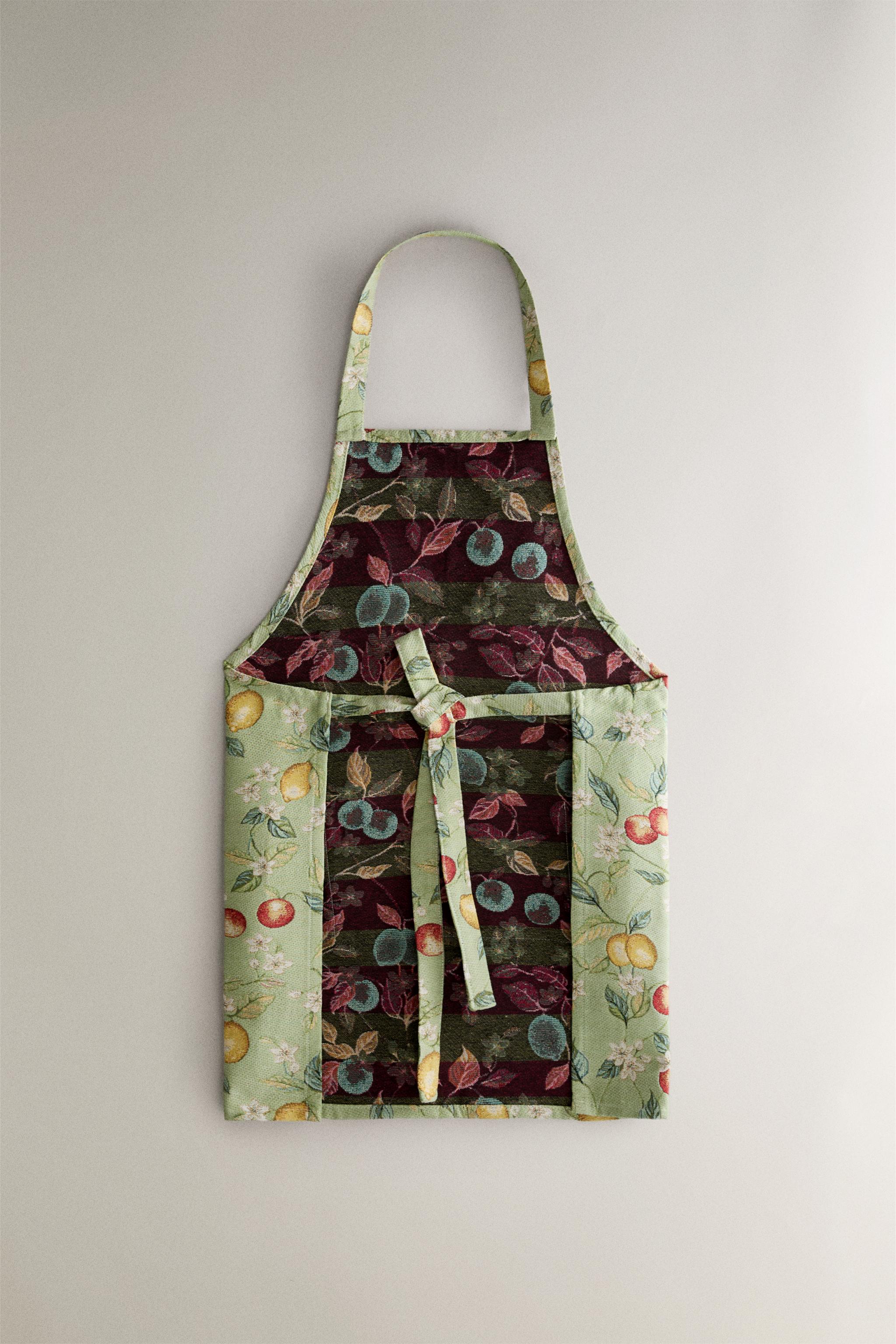 Женские топы Zara LEMON JACQUARD APRON — фото 4