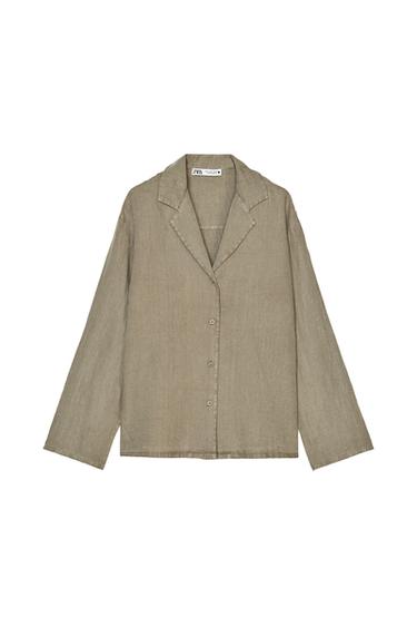 ZW COLLECTION 100% LINEN SHIRT