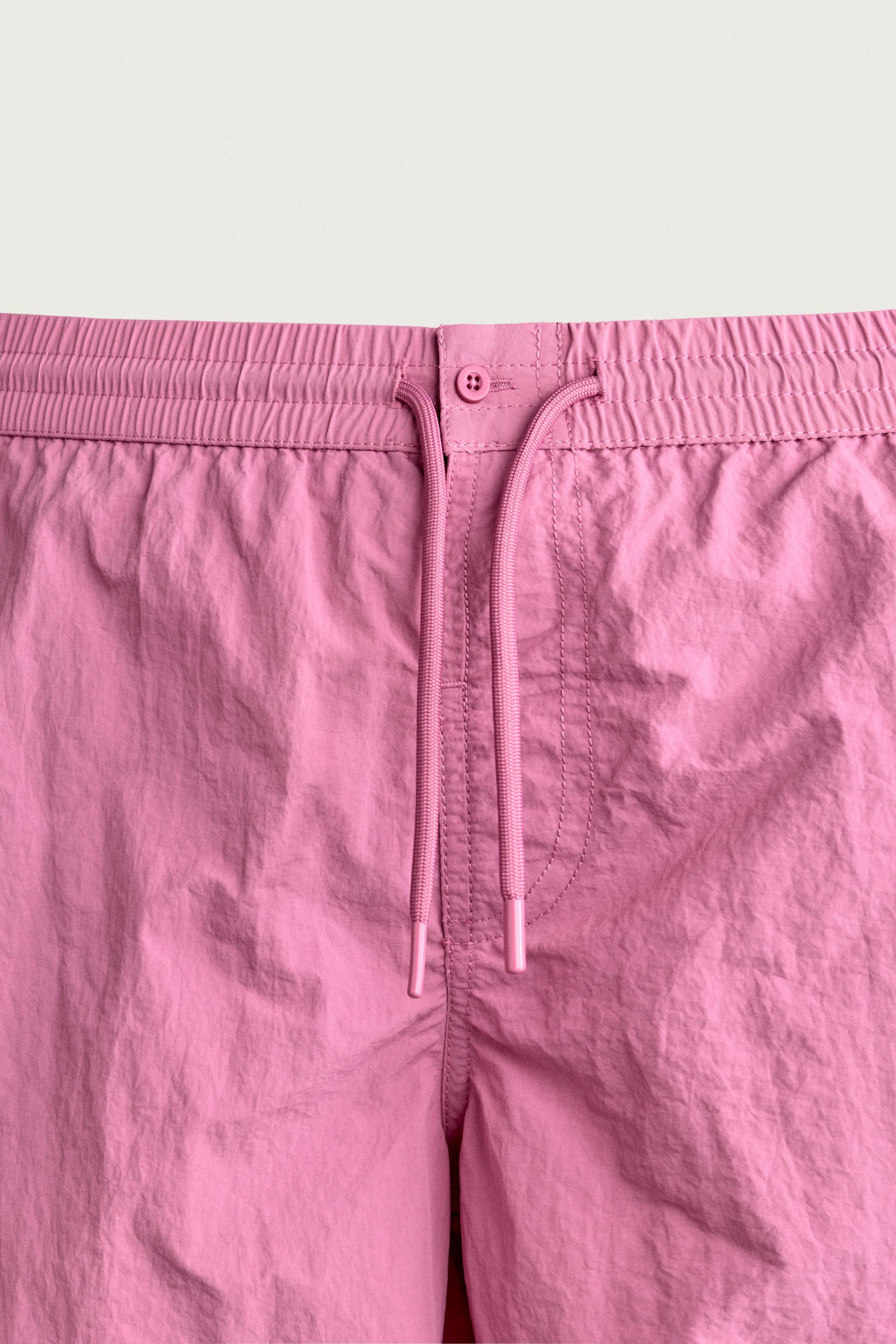 CONTRAST TRIM MID-LENGTH SWIMSUIT