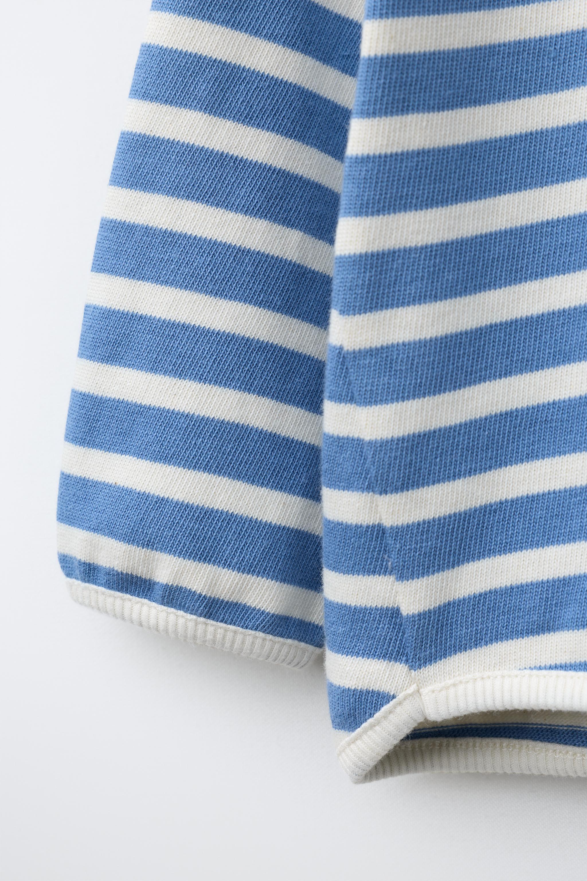 STRIPED RIB T-SHIRT