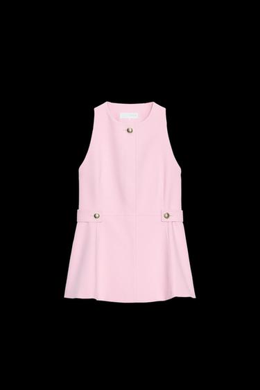 Zara PEPLUM VEST - Pink - Image 0