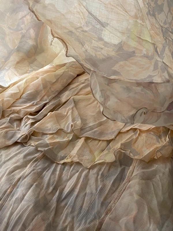 ZARA PREMIUM FASHION SUMMER SUNDRESS ASYMMETRIC RUFFLE DRESS XL - Image 5