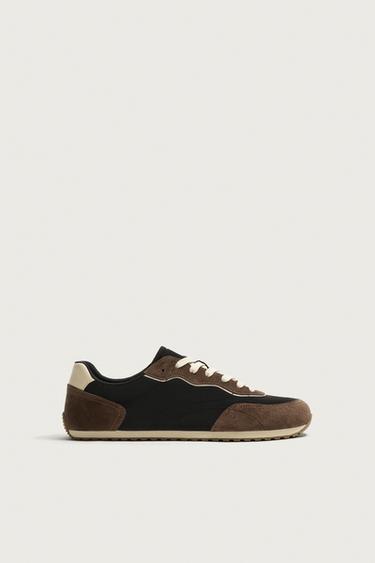 Zara BAREFOOT SNEAKERS - Brown