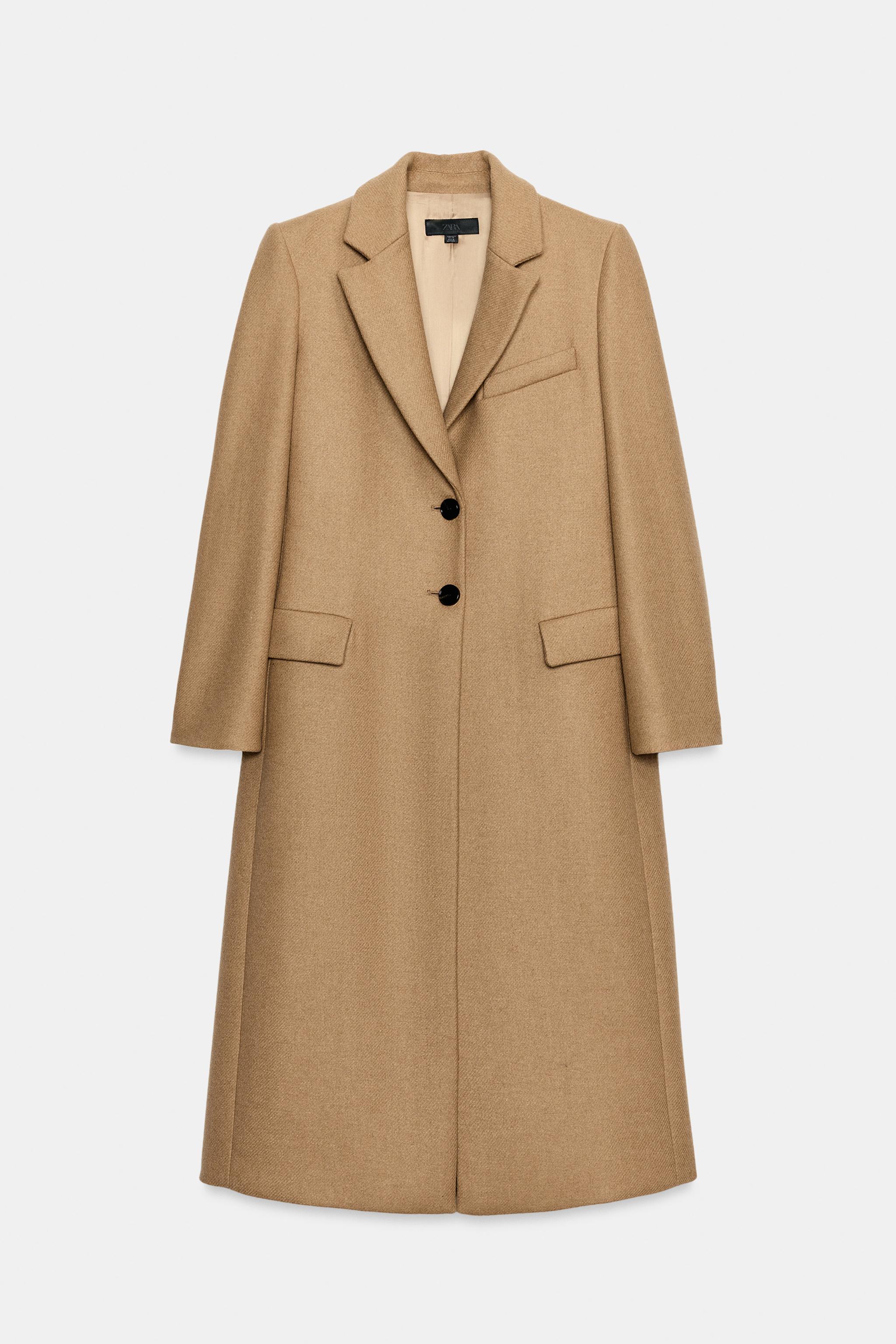 MANTEAU LONG AJUSTÉ AVEC LAINE