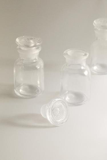 WOODEN SPICE RACK WITH GLASS JARS - Light brown by Zara - Image 3