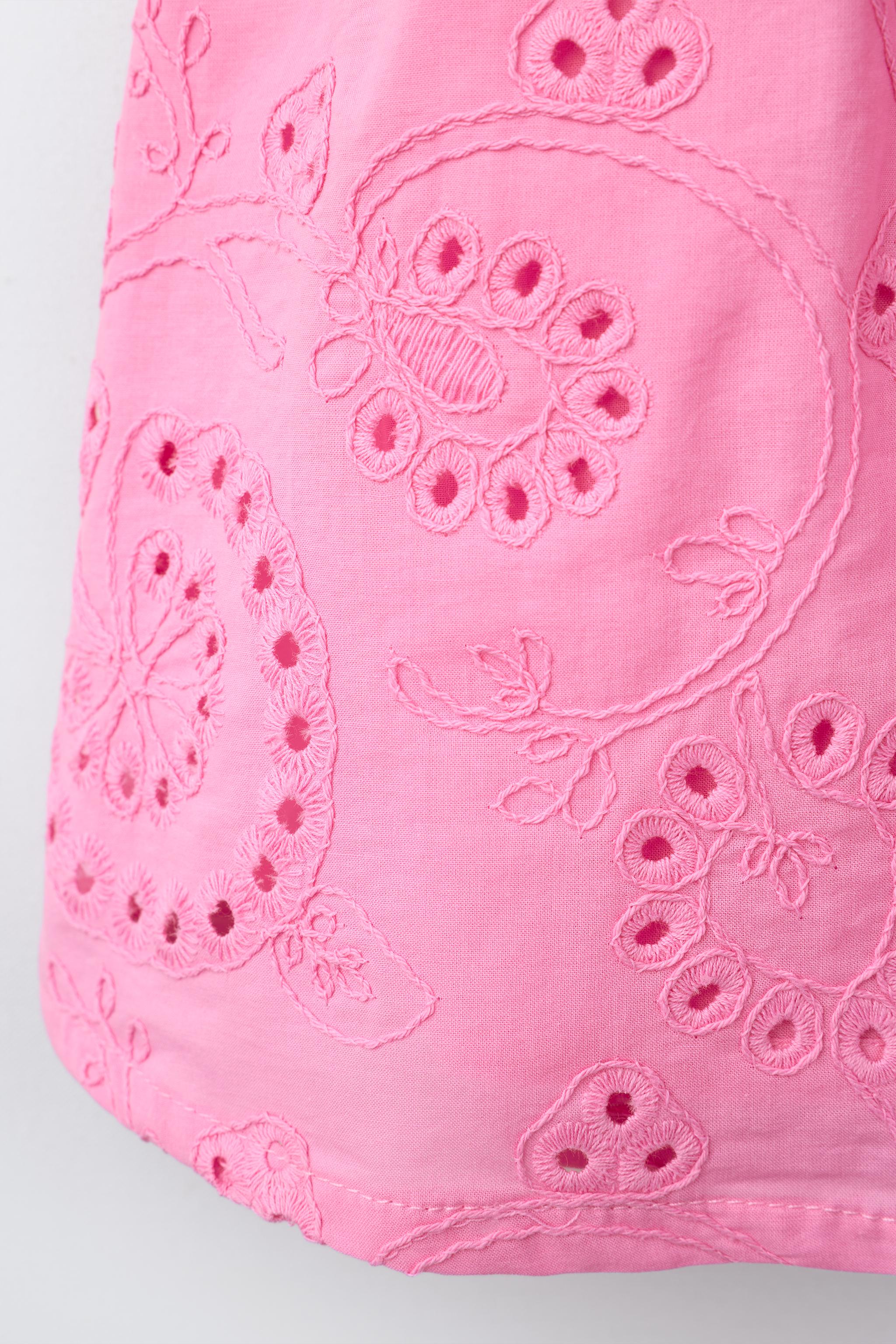 FLORAL CROCHET KNIT COMBINATION DRESS