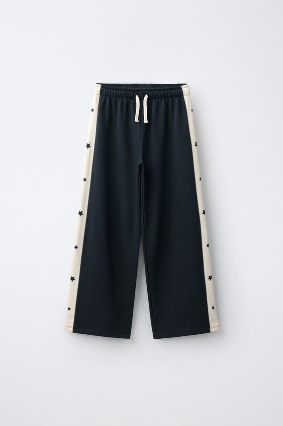 PANTALLONA WIDE LEG SHIRITA YJE - Blu marinari e errët nga Zara - Imazh 0