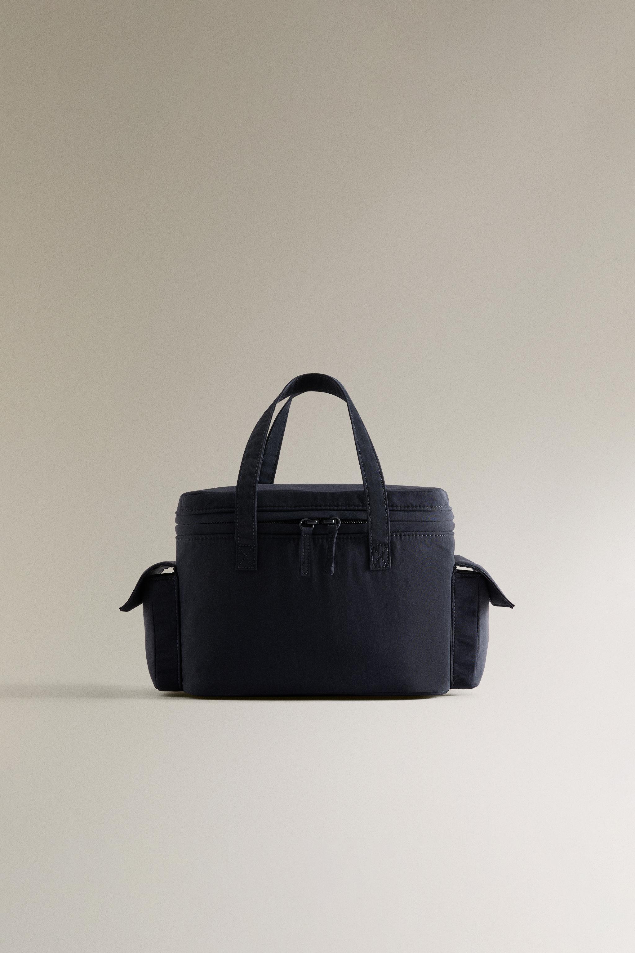 lunch box tote bag／black Insulated Lunch Bag for Women/Men Reusable Lunch Box Tote