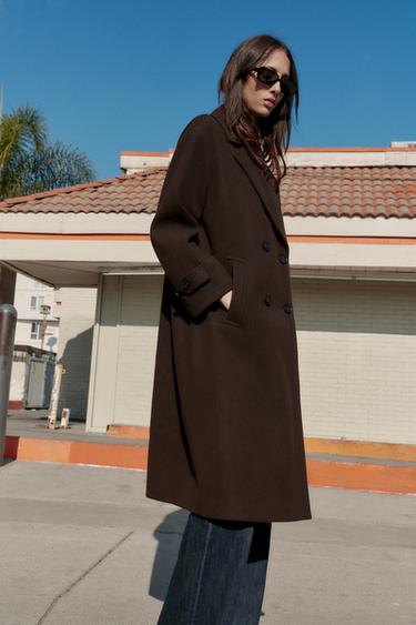MANTEAU OVERSIZE SOFT - Marron de Zara - Image 2