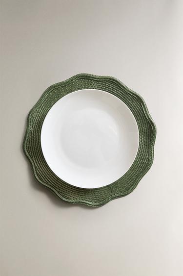 PACK OF BLONDE LACE PLACEMATS (PACK OF 2) - Green by Zara - Image 4