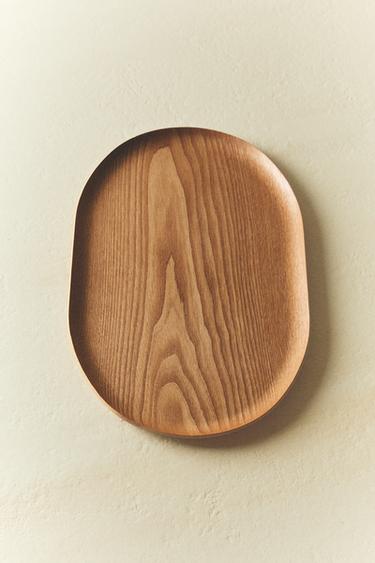 OVAL WOOD TRAY - Light beige by Zara - Image 5