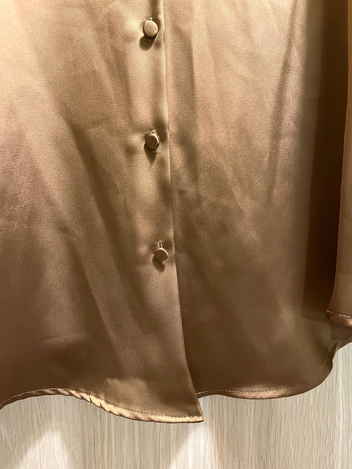 FEATHER SATIN BLOUSE - Image 5