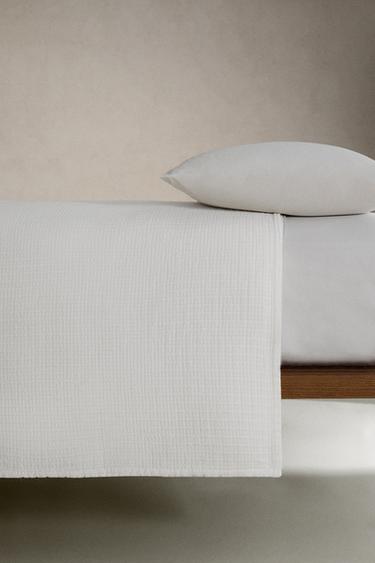 COUVRE-LIT TEXTURE GAZE - Blanc de Zara - Image 2