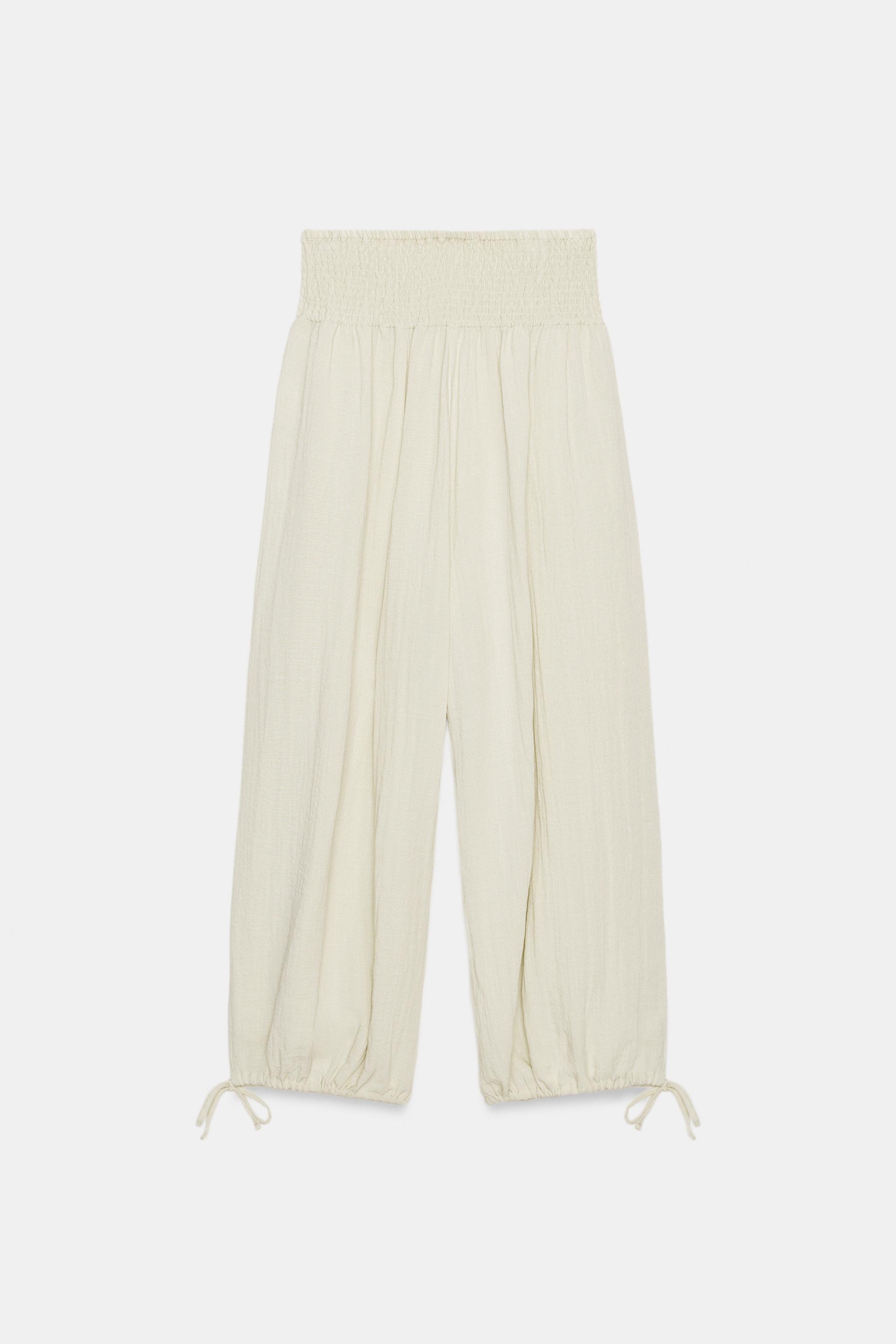 PANTALON À TAILLE ÉLASTIQUE