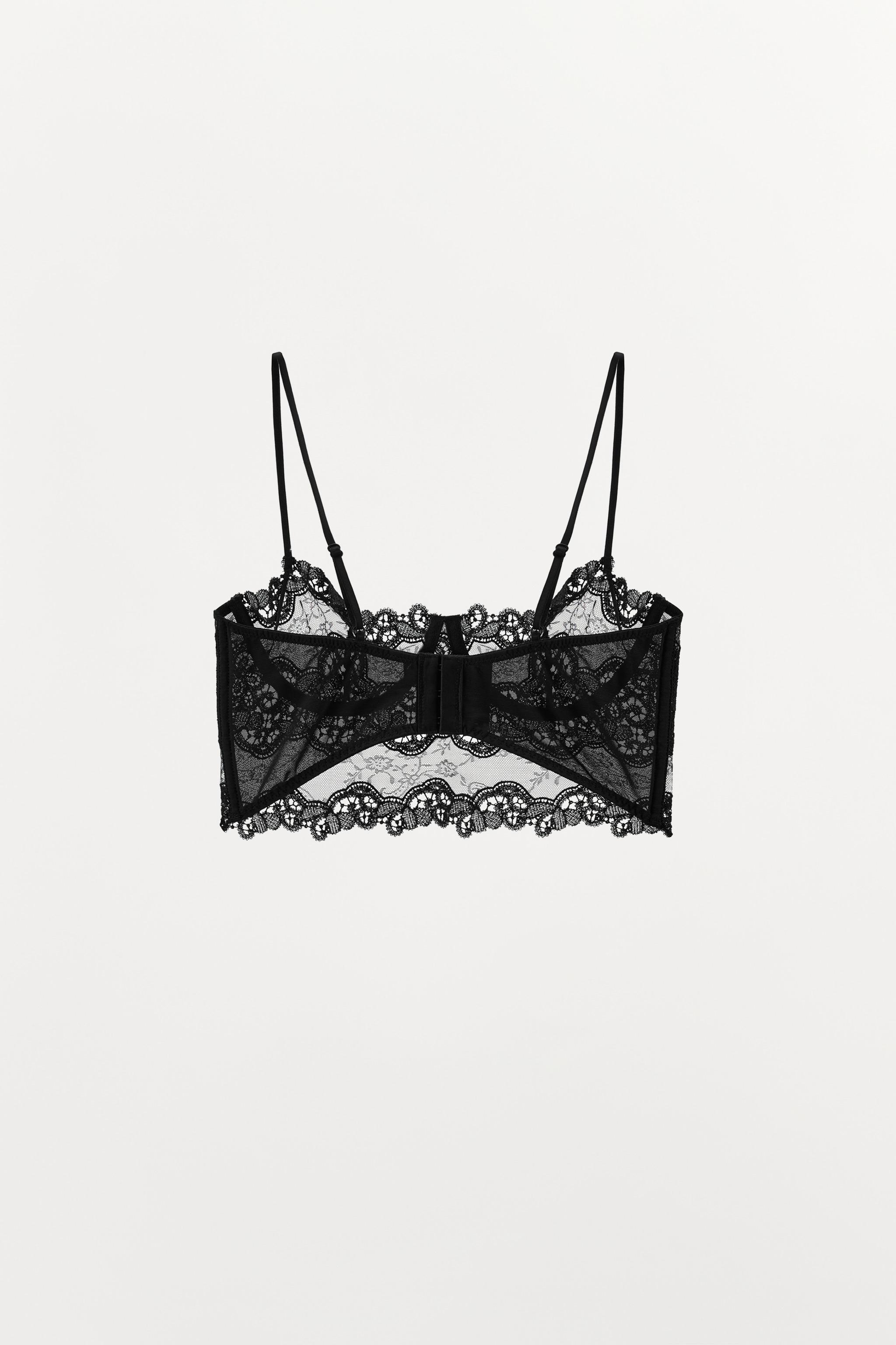 BRALETTE À ARMATURES EN DENTELLE BRODÉE
