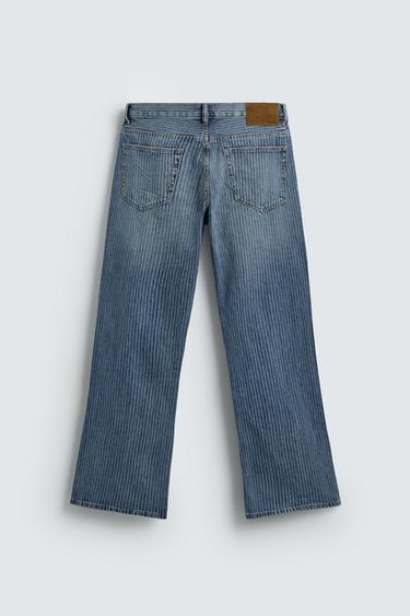 STRUCTURED STRAIGHT-LEG BOOTCUT JEANS - Light blue by Zara - Image 7