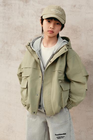 EMBROIDERED SLOGAN CAP - Light khaki by Zara