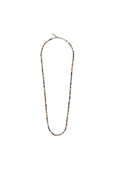 COLLIER FANTAISIE EN PIERRE - Marron de Zara